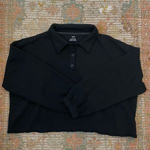 Aerie - cropped polo sweatshirt